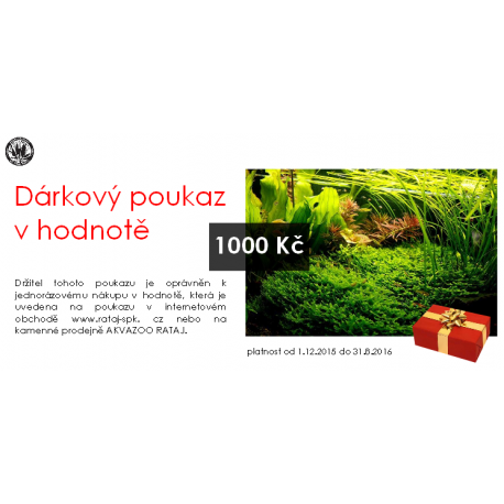 Dárkový poukaz 1000 Kč